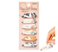 Notes adhésives en forme de chat | 180 feuilles de marqueurs en papier de dessin animé, blocs-notes | pour femmes, étudiants, garçons, filles, , école, travail, salle de classe