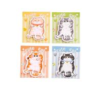 Notes adhésives en forme de chat - Autocollants en forme de chat pour papeterie - Notes réutilisables - Pour , adultes, bureau, école, université, maison, agenda, journal