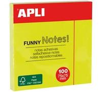 Notes adhésives 'FUNNY Notes!', 75 x 75 mm, rose fluo