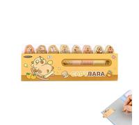 Notes adhésives mignonnes - Marque-pages autocollants en forme d'animal | Dessin animé Capybara Onglets mémo autocollants pour la lecture et l'étude, les cahiers et les planificateurs, fournitures