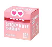 Notes adhésives - Motif mignon à tirer - Design dégradé de couleur pastel - 105 feuilles par rouleau - Notes autocollantes pour le bureau, l'école, la maison, les souvenirs