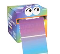 Notes adhésives - Papier perlé 6 x 6 cm | Bloc-notes de couleur translucide, amovibles 105 feuilles/blocs-notes en rouleau | Carnet de notes maison, lieu de travail Points forts