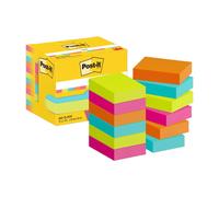 Post-it Notes autocollantes Poptimistic – pack 12 blocs, 100 feuilles/bloc – 38×51 mm