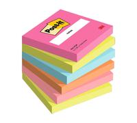 Post-it Notes repositionnables Poptimistic 76 x 76 mm – Assorties – Lot 6 blocs de 100 feuilles