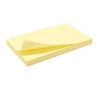 Notes adhésives repositionnables bloc 100 feuilles jaunes 75 x 125 mm G