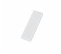 Notes Adhésives Transparentes PET, Blanc Mini 76x25mm