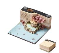 Notes Autocollantes 3D, Bloc-notes Créatif, Planificateur De Gravure, Bloc-notes Multi-usages À Motifs Vintage, 8 X 8 X 3,8 Cm, Accrocheur, Décoratif Pour La Maison, Noël, Le Bureau