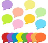 Notes autocollantes, 800 feuilles de 3 x 3 pouces en forme de bulles d'air aux couleurs vives et créatives Blocs de notes autocollantes pour les pense-bêtes le bureau l'école et la maison 16 couleurs