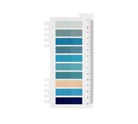 Notes autocollantes avec bandes adhésives graduées - 200 pièces d'Ordinate - Notes adhésives pour marque-pages, étude, bureau, planificateur scolaire mémo (G-200 pièces Menthe)
