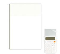 Notes autocollantes : Bloc-notes imperméables, pour presse-papiers réutilisables | 50 de papier transparent auto-adhésif, matériau pour bureau scolaire, feuilles adhésives apportées