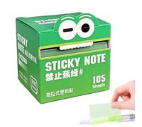 Notes autocollantes | Blocs-notes adhésifs clairs | Notes coulissantes transparentes dégradé nacré, mémo coloré 105 feuilles/rouleaux pour carnet de notes, lieu de travail à domicile, points forts