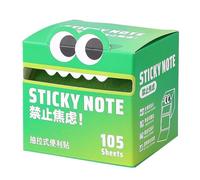 Notes Autocollantes, Blocs-Notes Amovibles, Notes Autocollantes Transparentes, 105 Feuilles Par Rouleau, Colorées Et Amusantes, 7,5 X 7cm, Pour Les Points Forts, Le Lieu De Travail, L'école