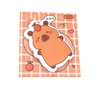 notes autocollantes Capybara - Autocollants adhésifs pour planificateur Capybara, 30 feuilles de notes autocollantes esthétiques avec des designs amusants, accessoire de travail pour sac à d