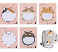 Notes Autocollantes Chat Mignon, 150 Feuilles Marque Pages Chat Kawaii Animaux Notes Autocollantes Chat De Dessin Animé Notes Autocollantes Marquages Drapeaux Index Étudiants Bureau École
