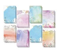 Notes Autocollantes Colorées avec Lignes Lot de 8 Notes To Do List Blocs de Notes Adhésives Mini Blocs-Notes Adhésifs To Do List Sticky Notes Feuillets Autocollants pour Bureau Maison École