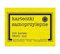 Notes autocollantes fluo 38x51mm 100K jaune