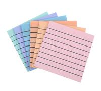 Notes Autocollantes Lignées, 6 Blocs Papier, 30 Feuilles, pour Rappels | Classification Facile, Usage Multiple, pour Étude et Prise de Notes sur Livres et Ordinateurs Portables