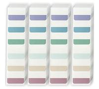 Notes Autocollantes,Marque Page Adhesives,Onglets D'Index Marque Pages Repositionnables,Sticky Notes avec Carte Règle pour Document,Fichier,Livre,Note