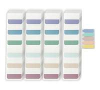 Notes Autocollantes,Marque Page Adhesives,Onglets D'Index Marque Pages Repositionnables,Sticky Notes avec Carte Règle pour Document,Fichier,Livre,Note, avec 1 autocollant coloré