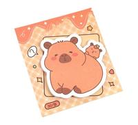Notes Autocollantes Mignonnes | Autocollants Adhésifs pour Agenda Capybara | 30 Feuilles Notes Autocollantes de Papeterie Mignonnes pour Adultes Travail École le Bureau Mur Fête Pâques Graduation