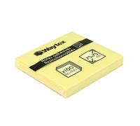 Notes autocollantes - Noname - Bloc 100 feuillets - Jaune - 75 x 75 mm - Repositionnable