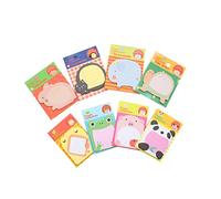 Notes autocollantes Notes de mémo Cube Animal mignon en forme de 30 feuilles Bloc-notes Papiers pour étudiants Bureau avec un ruban adhésif double face 8 Pcs Durable et pratiquePratique et ingénieux