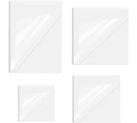 Notes Autocollantes Transparentes,200 Pcs Transparent Sticky Notes Adhésives S Auto-Adhésives Amovibles Pour Bureaux Ménages Et Les Etudiants (40*40mm+50*50mm+76*76mm+70*95mm)