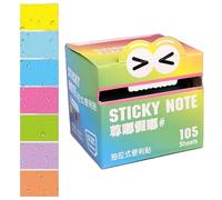 Notes Autocollantes Transparentes | Bloc-Notes Adhésif Clair - Bloc-notes Extractible Coloré de 105 Feuilles par Rouleau pour Rappel Carnet Maison Bureau École Mise en Évidence Étudiants