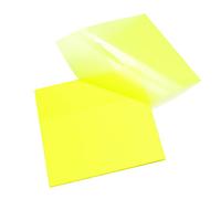 Notes Autocollantes Transparentes,Transparent Sticky Notes,Bloc-notes Adhésives Imperméables,Marqueurs de Page étanches,Rappel de Message,Pour Documents,Des livres,Lecture,75x75mm,50PCS (Jaune)