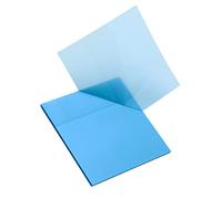 Notes Autocollantes Transparentes,Transparent Sticky Notes,Bloc-notes Adhésives Imperméables,Marqueurs de Page étanches,Rappel de Message,Pour Documents,Des livres,Lecture,75x75mm,50PCS (Bleu)