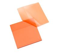 Notes Autocollantes Transparentes,Transparent Sticky Notes,Bloc-notes Adhésives Imperméables,Marqueurs de Page étanches,Rappel de Message,Pour Documents,Des livres,Lecture,75x75mm,50PCS (Orange)
