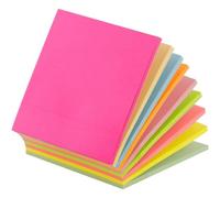 Notes AutocollantesMagic NeonEnsemble 175x75mm9x25 Feuilles De Papier225 FeuillesFournitures De BureauJours De La SemaineCouleurs Néon (25 Par Couleur)