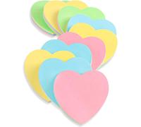 Notes Collantes En Forme De Coeur-10 Tampons 76x76mm Auto-Collant Post Memo Mignon Couleur Mélangée Pour Bureau/Maison/Cuisine/Cuisson/École Ventes En Vrac 1000 Feuilles Au Total