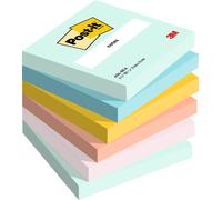 Notes, Couleurs Beach, Pack De 6 Blocs, 100 Feuilles Par Bloc, 76 Mm X 76 Mm, Vert, Jaune, Orange, Bleu, Rose - Notes Autocollantes Pour Pr De Notes, Listes De Tâches Et Rappels[L694]