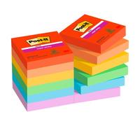 Notes couleurs Playful Super Sticky Post-it 47,6 x 47,6 mm - bloc de 90 feuilles