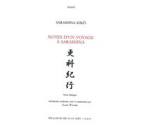 Notes d’un voyage à Sarashina Sarashina Kikô. Texte bilingue japonais français - Basho Matsuo - William Blake - broché - Poésie