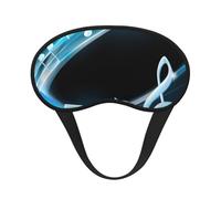 Notes de musique abstraites bleues au néon libre,Masques de sommeil occultants, cache-yeux couvrants, masques de sommeil anti-lumière