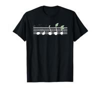 Notes de musique Arbre Nature Musicien Musicien Jazz Rock Orchestre T-Shirt