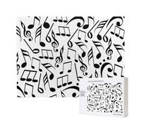 Notes de Musique avec clé,Puzzle Familial en Bois de 500 pièces pour Adultes et Adolescents, décoration d'intérieur