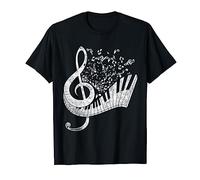 Notes De Musique Clavier Piano Orchestre Clé De Sol T-Shirt