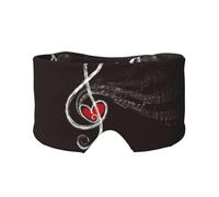 Notes de musique d'amour,Masque pour les yeux bloquant la lumière Cache-yeux et cache-oreilles pour le sommeil