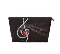 Notes de Musique d'amour, Trousse de Toilette Trousse de Maquillage Sac à cosmétiques Trousse de Toilette de Voyage Portable