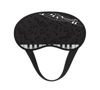 Notes de musique noires de piano,Masques de sommeil occultants, cache-yeux couvrants, masques de sommeil anti-lumière