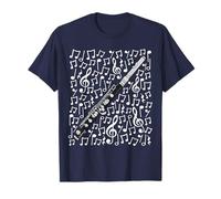 Notes de Musique Piccolo Professeur de Musique à Vent T-Shirt