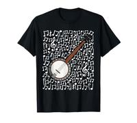 Notes de Musique pour Banjo Banjoïste Musicien Folklorique T-Shirt