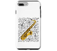 Notes de Musique pour Saxophone, saxophoniste Musicien Coque pour iPhone 7 Plus/8 Plus