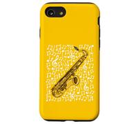 Notes de Musique pour Saxophone Saxophoniste Musicien Jazz Coque pour iPhone SE (2020) / 7/8