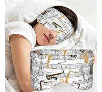 Notes de musique Saxophones, Masque de sommeil pour la maison, les voyages et le travail posté, couvrant entièrement les yeux et bloquant la lumière