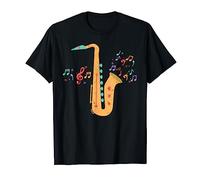 Notes De Musique Saxophoniste Jazz Saxo Saxophone T-Shirt
