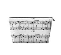 Notes de Musique sur la Clef, Trousse de Toilette Trousse de Maquillage Sac à cosmétiques Trousse de Toilette de Voyage Portable